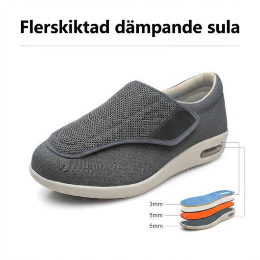 Diabetesskor - för breda & svullna fötter