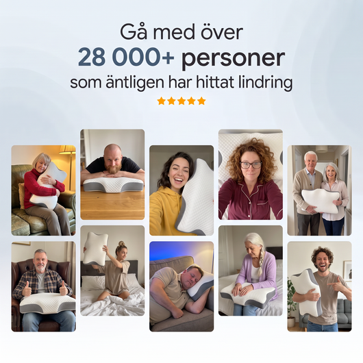 Vaknar du med stel nacke och ont i axlarna?
